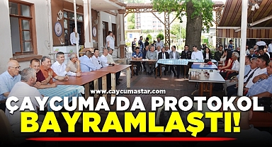 Çaycuma'da protokol bayramlaştı!