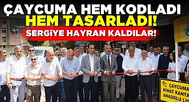 Çaycuma hem kodladı, hem tasarladı! Sergiye hayran kaldılar!
