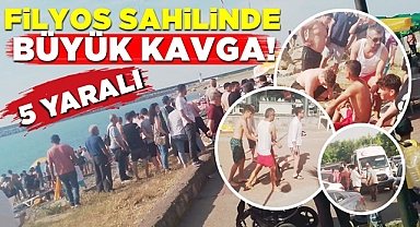 Filyos sahilinde büyük kavga! 5 yaralı