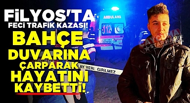 Filyos'ta feci kaza! Bahçe duvarına çarparak hayatını kaybetti!