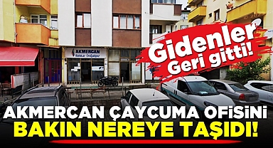 Gidenler geri gitti! Akmercan Çaycuma ofisini bakın nereye taşıdı!