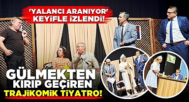 Gülmekten kırıp geçiren trajikomik tiyatro! 'Yalancı aranıyor' keyifle izlendi!