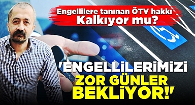 İbrahim Alpay; 'Engellilerimizi zor günler bekliyor!'