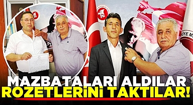 Mazbatalarını aldılar, rozetlerini taktılar!