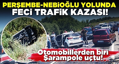 Perşembe, Nebioğlu yolunda feci trafik kazası!