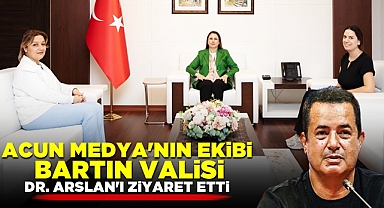 Acun Medya'nın ekibi Bartın Valisi Dr. Arslan'ı ziyaret etti