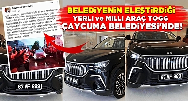 Belediyenin eleştirdiği yerli ve milli araç TOGG Çaycuma Belediyesi'nde!