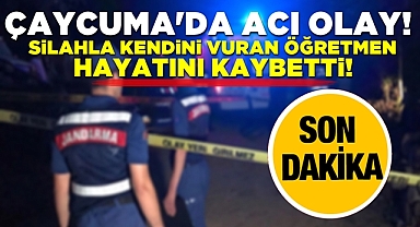 Çaycuma'da acı olay! Silahla kendini vuran öğretmen hayatını kaybetti!