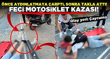 Çaycuma'da feci motosiklet kazası!