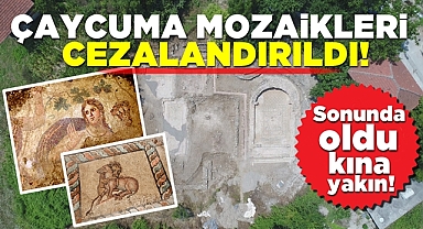 Çaycuma mozaikleri cezalandırıldı! Sonunda oldu, kına yakın!