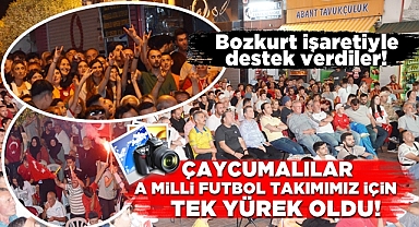 Çaycumalılar A Milli Futbol Takımımız için tek yürek oldu!