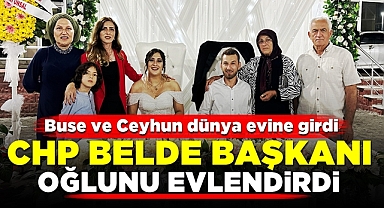 CHP belde başkanı oğlunu evlendirdi