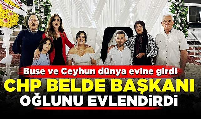 CHP belde başkanı oğlunu evlendirdi