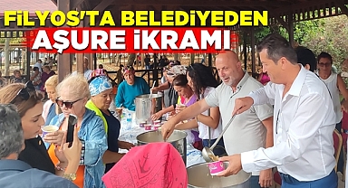 Filyos'ta belediyeden aşure ikramı