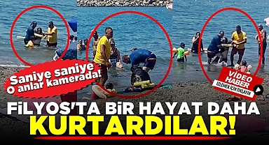 Filyos'ta bir hayat daha kurtardılar! Saniye saniye o anlar kamerada!...