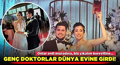 Genç doktorlar dünya evine girdi!