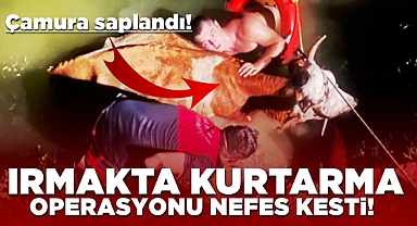 Irmakta kurtarma operasyonu nefes kesti!