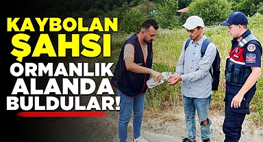 Kaybolan şahsı ormanlık alanda buldular!