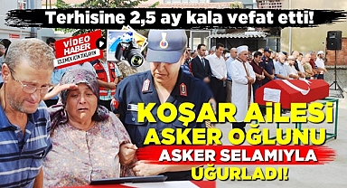 Koşar ailesi asker oğlunu asker selamıyla uğurladı!