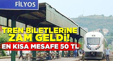 Tren biletlerine zam geldi! En kısa mesafe 50 TL!