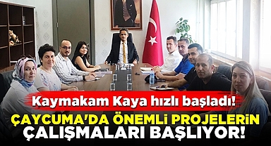 Çaycuma'da önemli projelerin çalışmaları başlıyor!