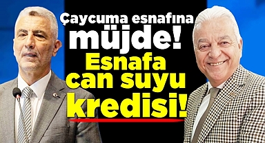 Çaycuma esnafına müjde! Esnafa can suyu kredisi!