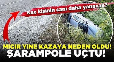 Çaycuma güne kazayla başladı! Mıcır yine kazaya neden oldu!