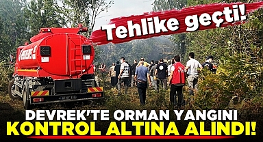 Devrek'te orman yangını kontrol altına alındı! Tehlike geçti!