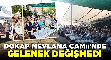 Dokap Mevlana Camii'nde gelenek değişmedi