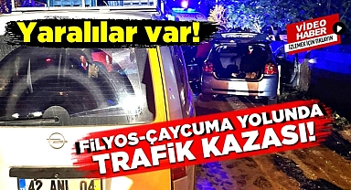 Filyos-Çaycuma yolunda trafik kazası! Yaralılar var!