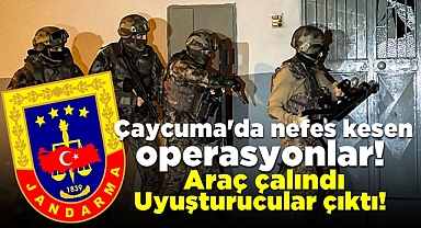 Jandarma'dan Çaycuma'da nefes kesen operasyonlar!