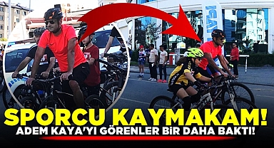 Sporcu kaymakam! Adem Kaya'yı görenler bir daha baktı!