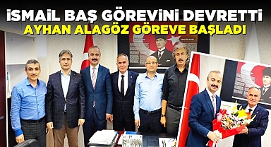 Baş, görevi devir etti, Alagöz göreve başladı! Çaycuma'da yeni dönem!