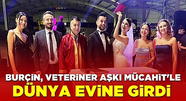 Burçin, veteriner aşkı Mücahit'le dünya evine girdi