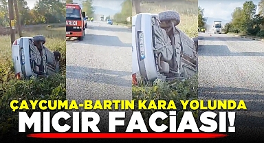 Çaycuma-Bartın kara yolunda mıcır faciası!