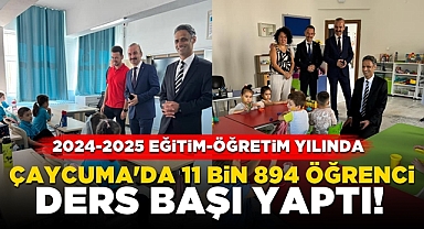 Çaycuma'da ders zili çaldı! 11894 öğrenci ders başı yaptı!