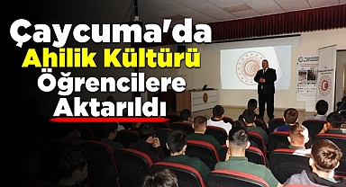 Çaycuma'da öğrencilere ahilik kültürü aktarıldı