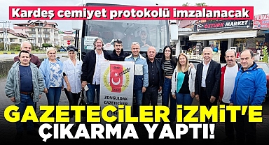 Gazeteciler İzmit'e çıkarma yaptı! Kardeş cemiyet protokolü imzalanacak