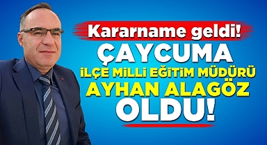 Kararname geldi! Ayhan Alagöz İlçe Milli Eğitim Müdürü oldu!