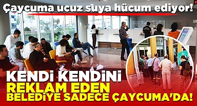 Kendi kendini reklam eden belediye sadece Çaycuma'da!