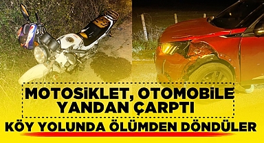 Köy yolunda ölümden döndüler!