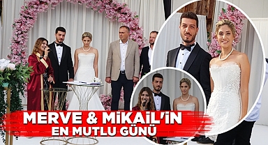 Merve ve Mikail'in en mutlu günü! Dünya evine girdiler
