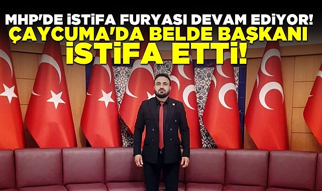 MHP'de istifa! Çaycuma'da belde başkanı istifa etti!