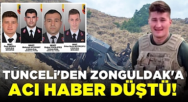 Tunceli'den Zonguldak'a acı haber düştü!