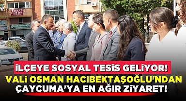 Vali Osman Hacıbektaşoğlu'ndan Çaycuma'ya en ağır ziyaret!