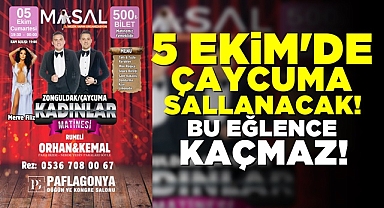 5 Ekim'de Çaycuma sallanacak! Bu eğlence kaçmaz!