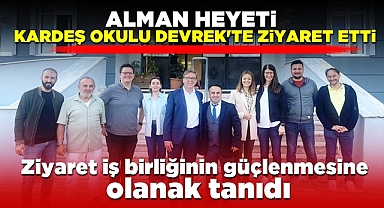 Alman heyeti kardeş okulu Devrek'te ziyaret etti