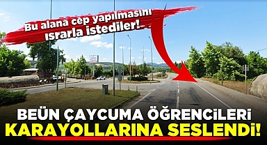 BEÜN Çaycuma öğrencileri karayollarına seslendi!