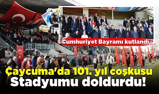Çaycuma'da 101. yıl coşkusu stadyumu doldurdu!