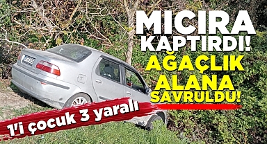 Çaycuma'da feci kaza! Mıcıra kaptırdı, ağaçlık alana savruldu!